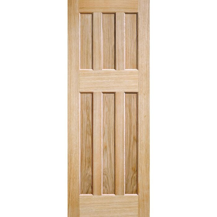 LPD DX60 Solid Core Internal Door - Unfinished Oak - 1981 x 610mm PPDX606024OAK