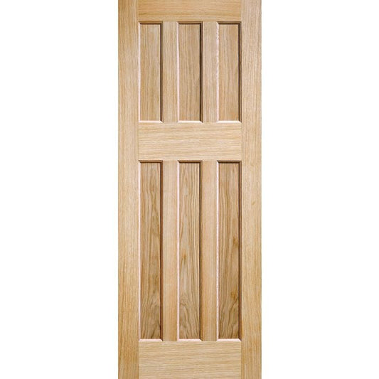 LPD DX60 Solid Core Internal Door - Unfinished Oak - 1981 x 610mm PPDX606024OAK