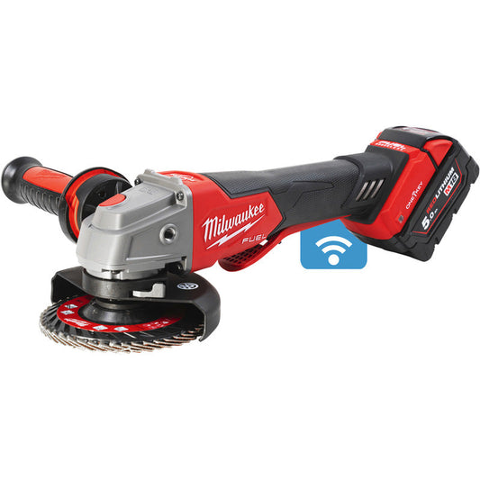 Milwaukee M18 FUEL ONE-KEY 115mm Angle Grinder 2 x 5.5Ah