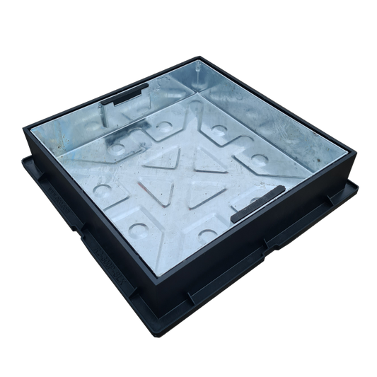 EJ 10tn Block Paviour Manhole Cover Frame - 300 x 300 x 80mm