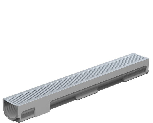 Filcoten NW100 Self Channel 1000mm with A15 Galv Heelsafe Grate