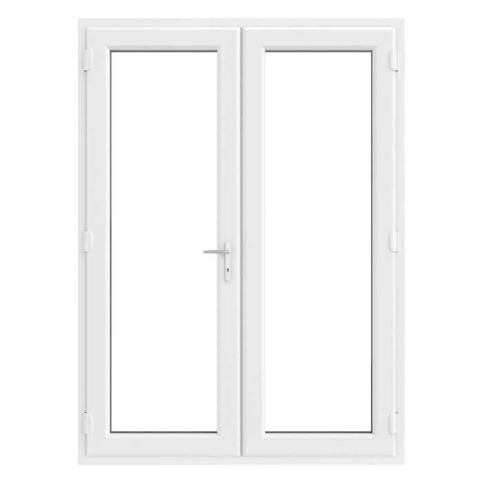 Crystal Triple Glazed French Doors 1490 x 2055mm - White