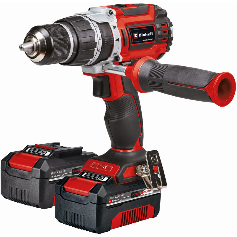 Einhell PXC 18V 60Nm Professional Brushless Cordless Combi Drill Kit 2 x 4.0Ah