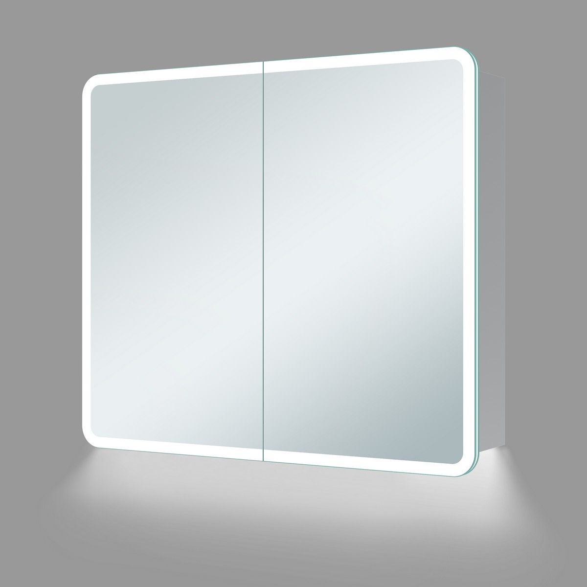 Akari 2 Door LED Mirrored Cabinet 600mm
