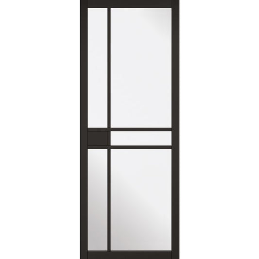 LPD Greenwich 5L Glazed Internal Door 1981 x 686mm Black Primed