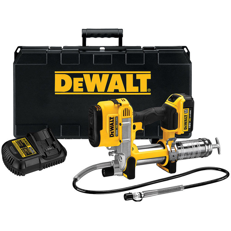 DeWalt DCGG571M1-GB 18V XR Cordless Grease Gun 1 x 4.0Ah