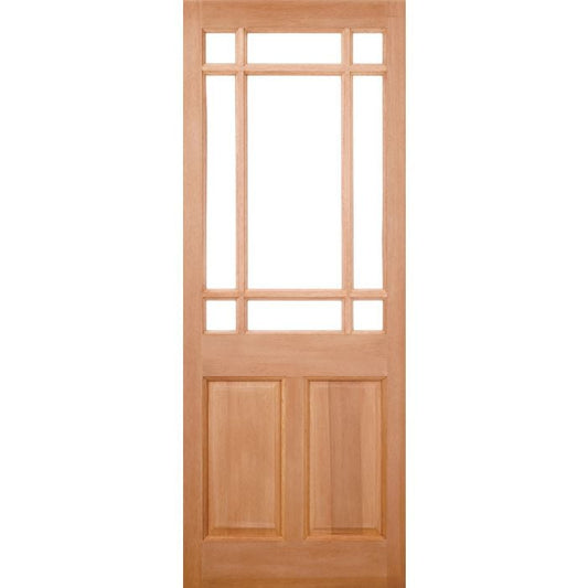 LPD Warwick 9L Unglazed M&T External Door 2032 x 813mm Unfinished Hardwood