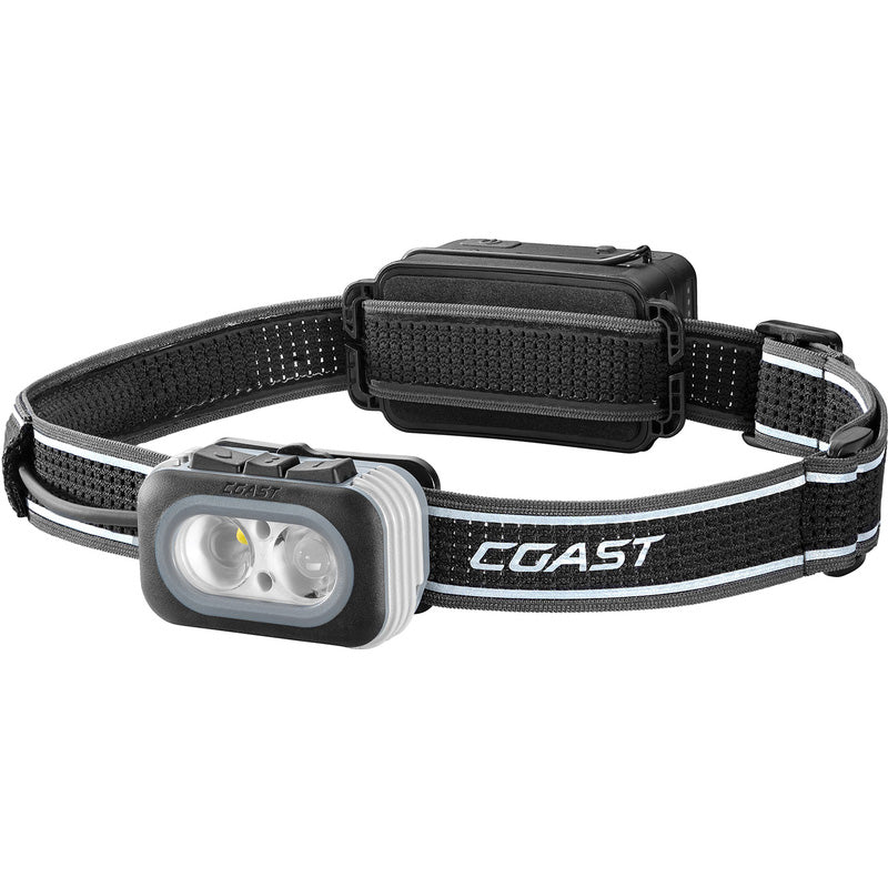 Coast RL20R Focusing Rechargeable Head Torch with Rear Safety Light 1000lm