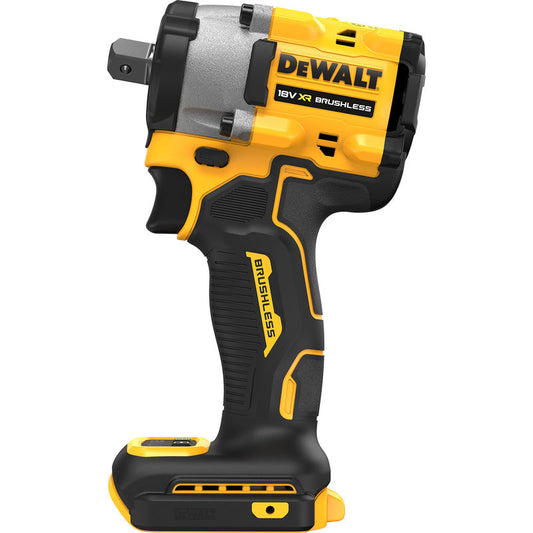 DeWalt 18V XR Brushless 1/2 Compact Impact Wrench (406Nm) (Detent Pin) Body Only