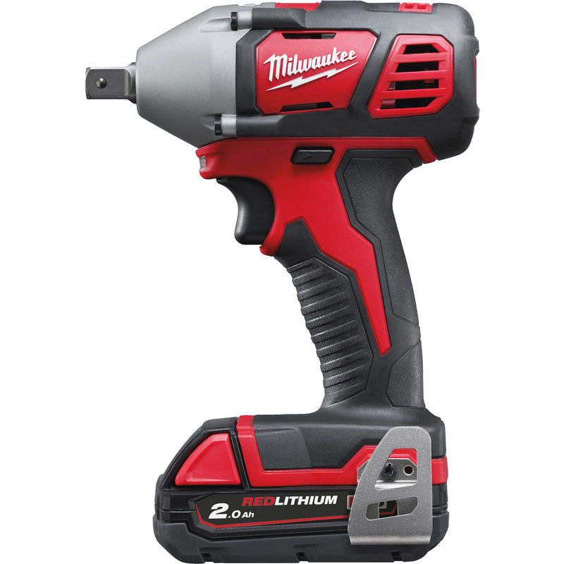 Milwaukee M18 BIW12-202C Compact 1/2" Impact Wrench 2 x 2.0Ah