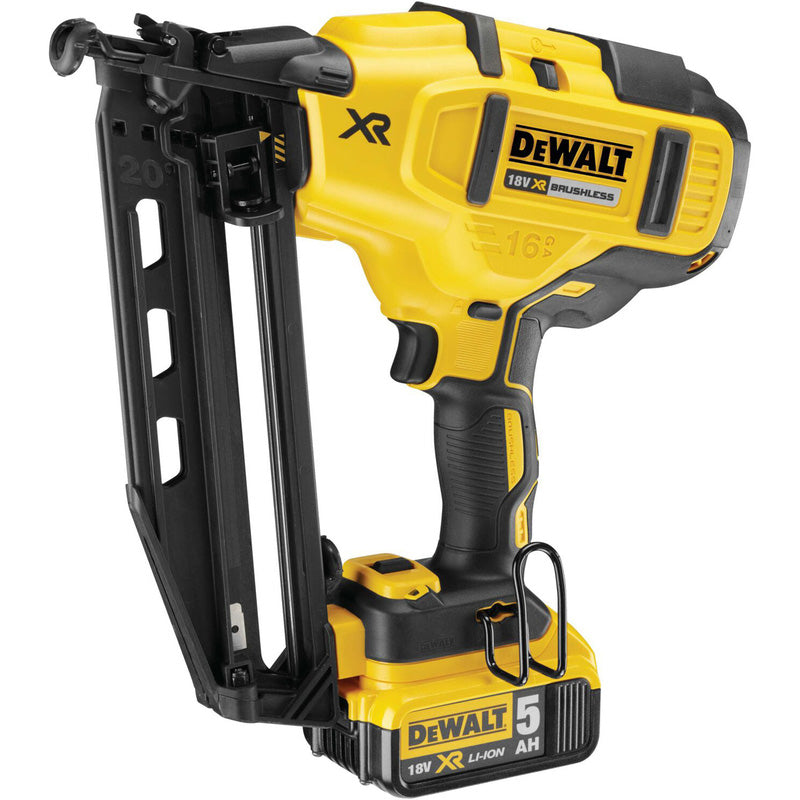 DeWalt DCN660 18V XR Brushless 16Ga Second Fix Nailer 2 x 5.0Ah