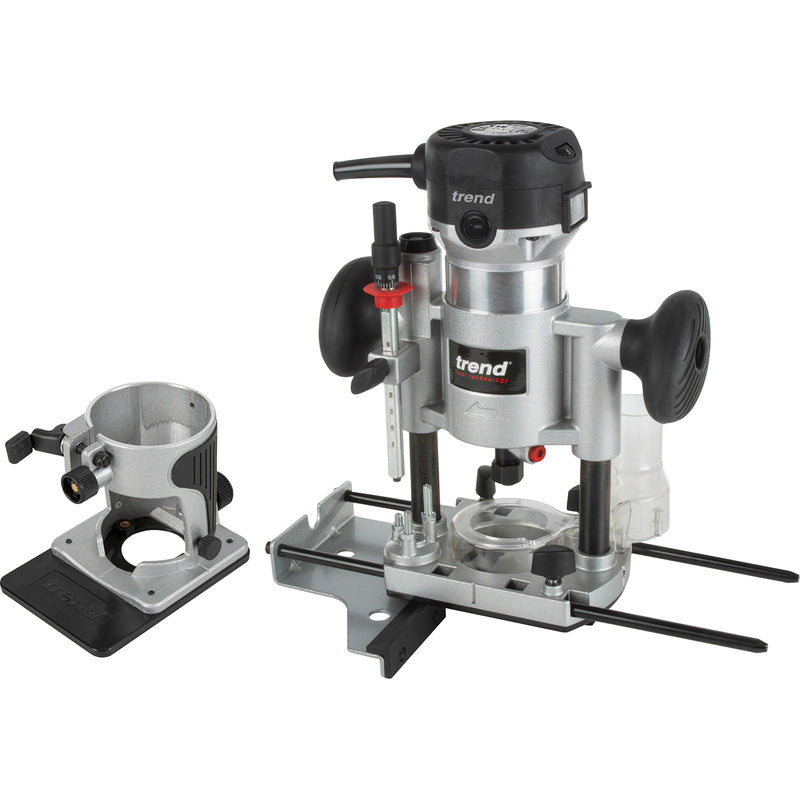 Trend T1 1/4" 710W Trimmer 240V Plunge Base