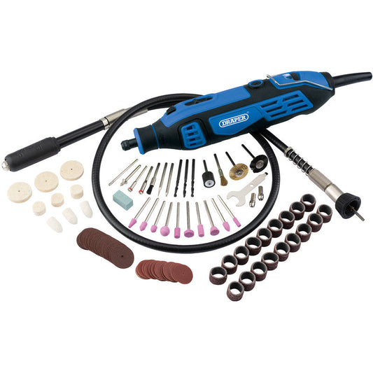 Draper 180W Rotary Multi Tool Kit (111 Piece) 230V