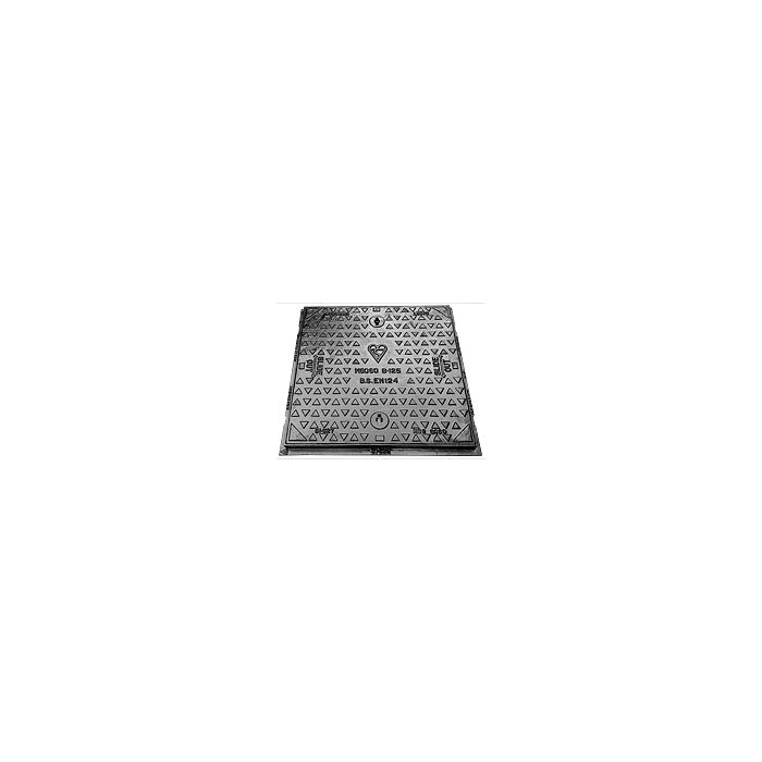 Wrekin B125 Solid Top Slide Out Ductile Iron Cover & Frame - 600 x 600 x 40mm