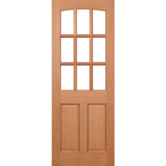 LPD Georgia 9L Unglazed Dowelled External Door 1981 x 762mm Unfinished Hardwood