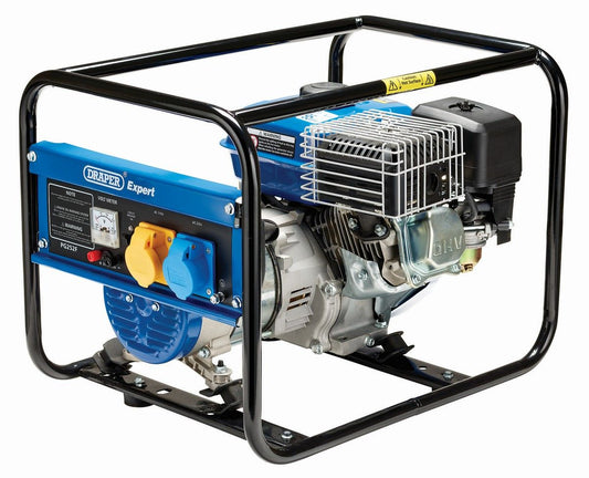 Draper Open Frame Petrol Generator - 2000W (2200W Max)