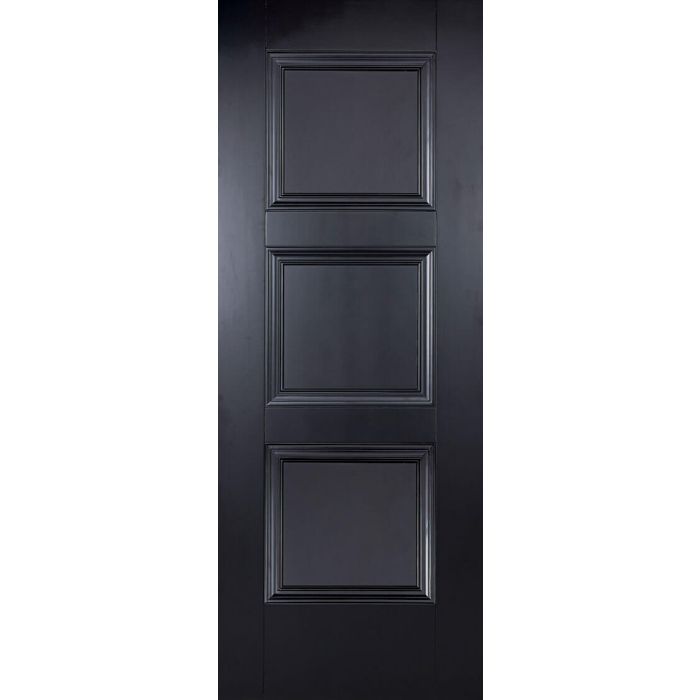 LPD Amsterdam 3P Internal Door 1981 x 610mm Black Primed Plus