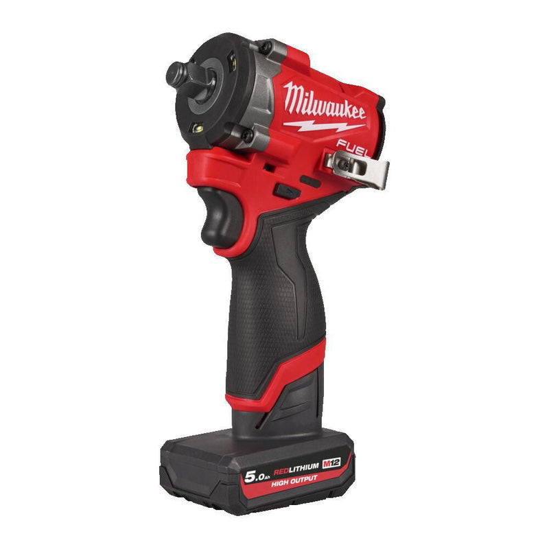 Milwaukee M12FCIWF12G3-502X FUEL™ Compact 1/2" Impact Wrench with Friction Ring 2 x 5.0Ah
