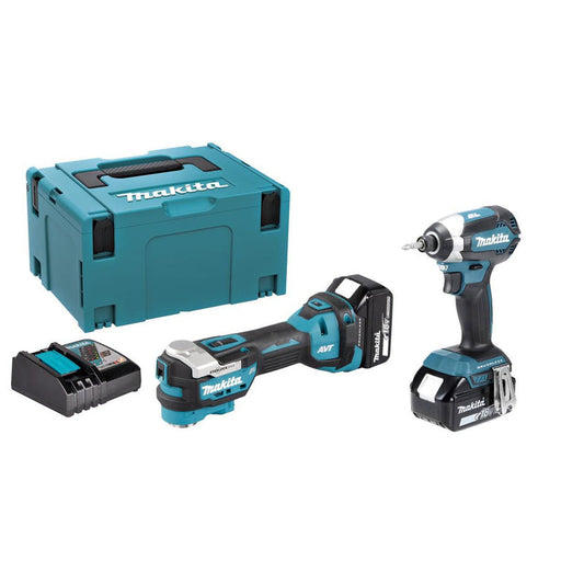 Makita DLX2561TJ 18V Brushless Impact Driver & Multi Tool Kit 2 x 5.0Ah
