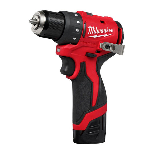 Milwaukee M12BLDDRC-202C M12 Compact Brushless Drill Driver Kit 2 x 2.0Ah
