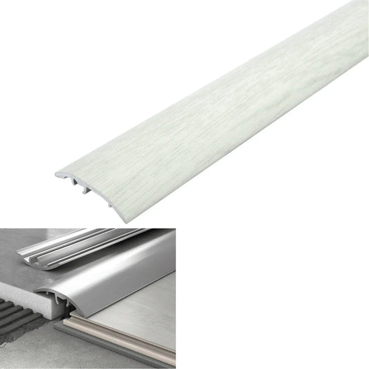 37mm Aluminium 4-in-1 Wood-Effect Door Threshold S16K 130 Platinum Maple