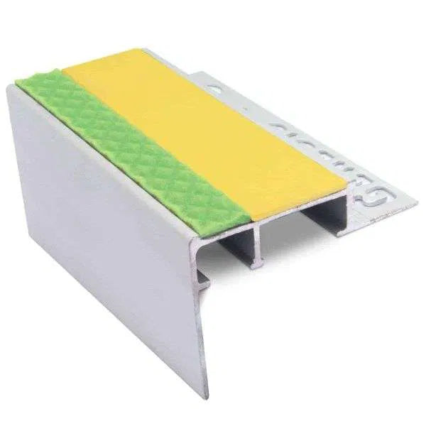 ATC – Heavy Duty – 10mm and 12.5mm Slimline Non Slip Stair Nosing Yellow