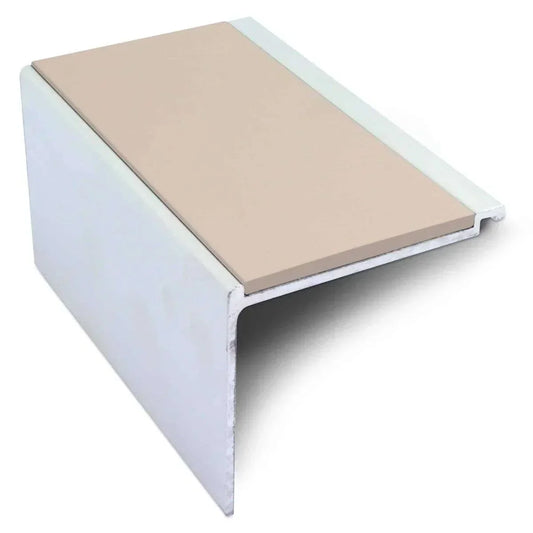 NHD17 Aluminium Non-Slip Stair Nosing – 60 x 55mm Safety Edge Beige