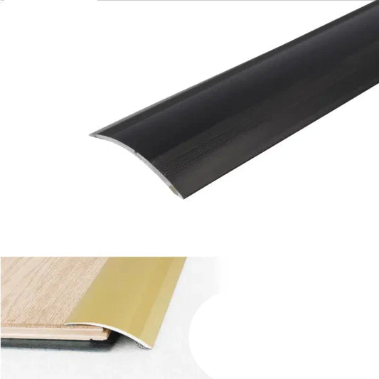 A49 61mm Anodised Aluminium Self Adhesive Door Threshold Ramp Profile Black