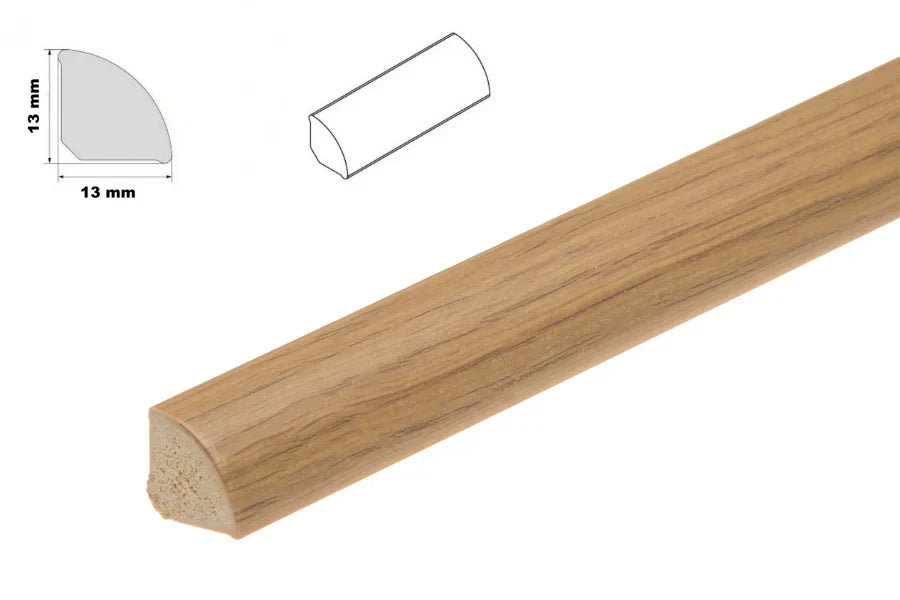 Decorative Flooring Window Edge Beading Worktop Strip uPVC 13mm Quadrant Trim Moulding