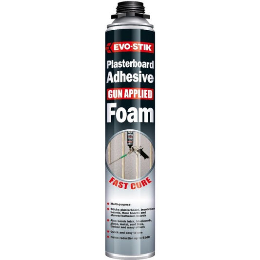 Evo-Stik Plasterboard Gun Grade Adhesive Foam 750ml - Yellow