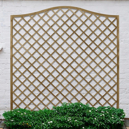 Forest Decorative Europa Hamburg Garden Screen 1.8mtr x 1.8mtr - Treated Timber (Pack of 3)