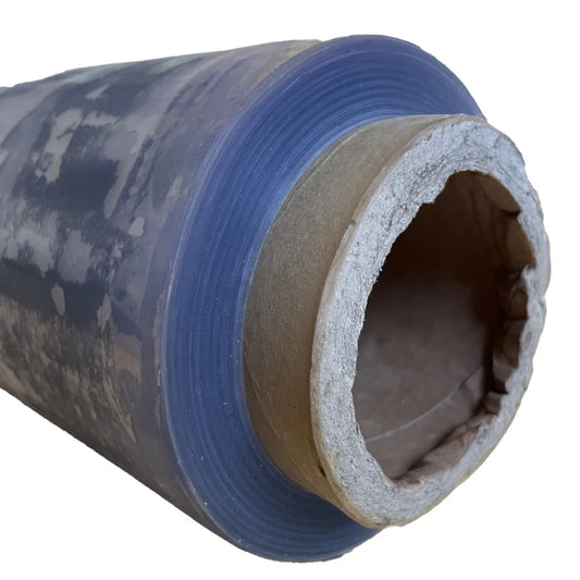 1.1m x 25m Glass Clear PVC Roll – 310gsm Waterproof Vinyl Sheet | Heavy-Duty Transparent Tarpaulin for Market Stalls, Animal Shelters & Outdoor Covers