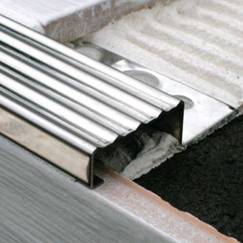 NSS - Stainless Steel Tile-In Non Slip Stair Nosing