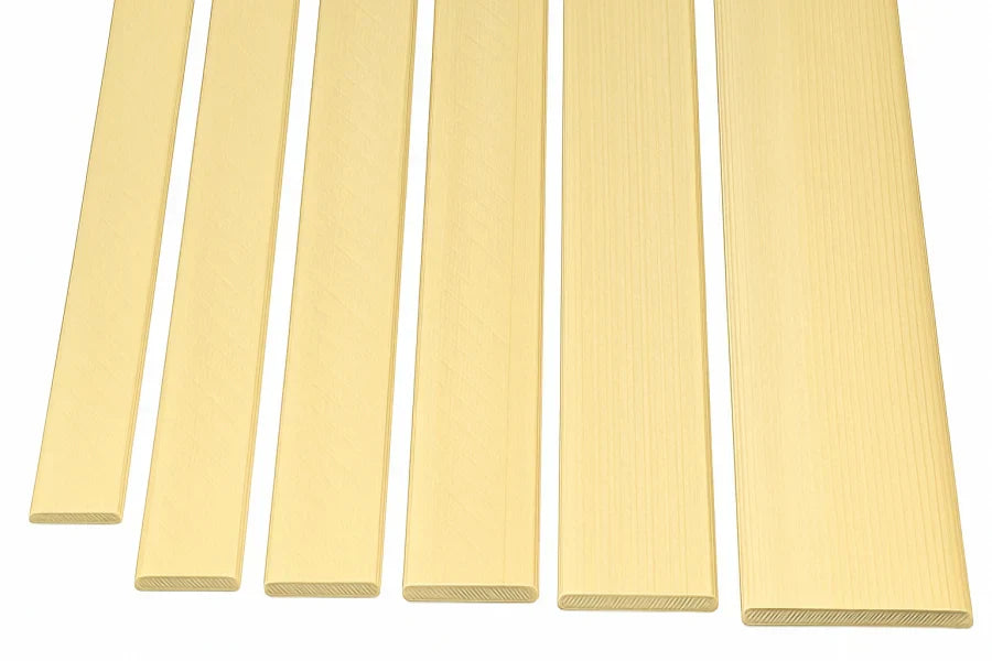 Pine Wood Flat Trim Moulding Beading Natural Flat Bar