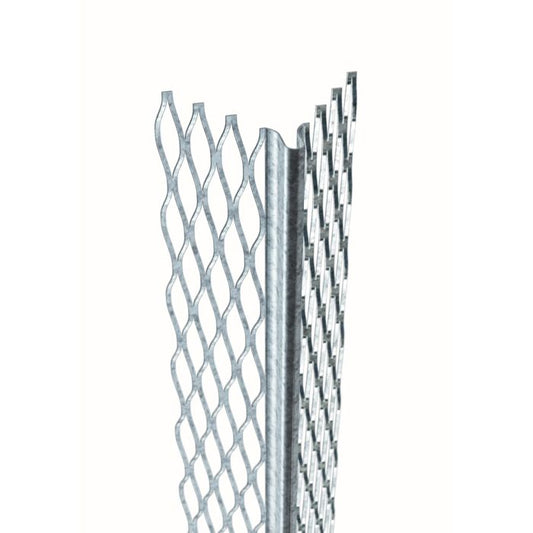 Plaster Angle Bead - 3x45mm x 3m - Galvanised