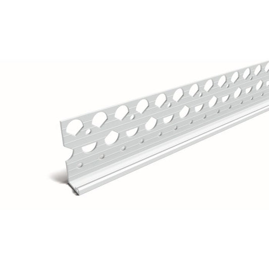 Plaster Stop Bead 20x45mm x 2.5m - PVCu
