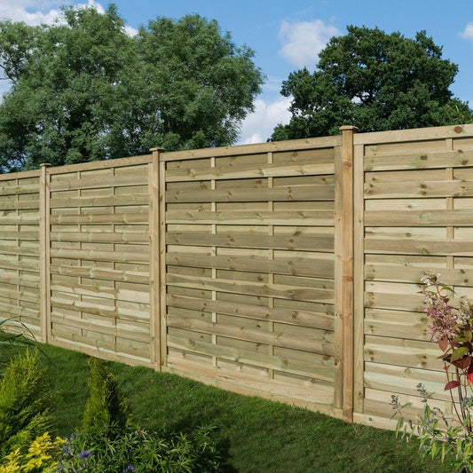 Rowlinson Gresty Screen 6ft x 6ft - Natural Timber Finish (Pack of 3)