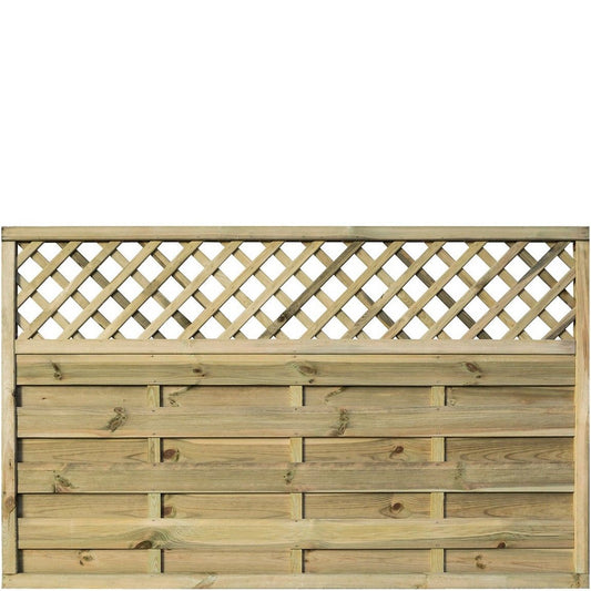 Rowlinson Halkin Screen 6ft x 4ft - Natural Timber Finish (Pack of 3)