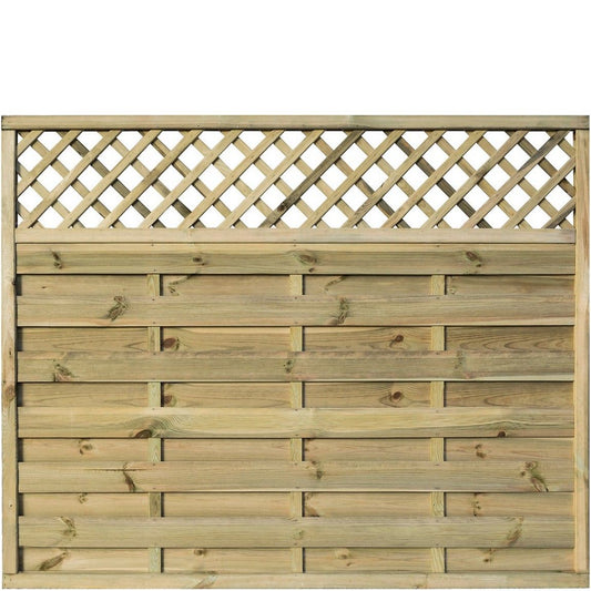 Rowlinson Halkin Screen 6ft x 5ft - Natural Timber Finish (Pack of 3)