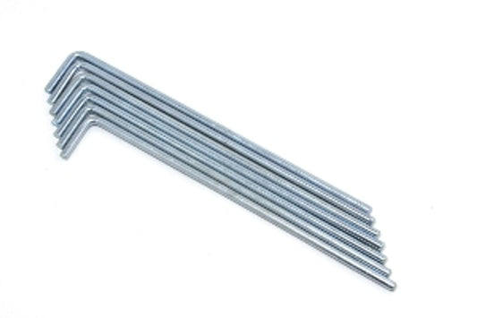 Galvanised Steel Tent Pegs – 4mm x 175mm (Pack of 10)