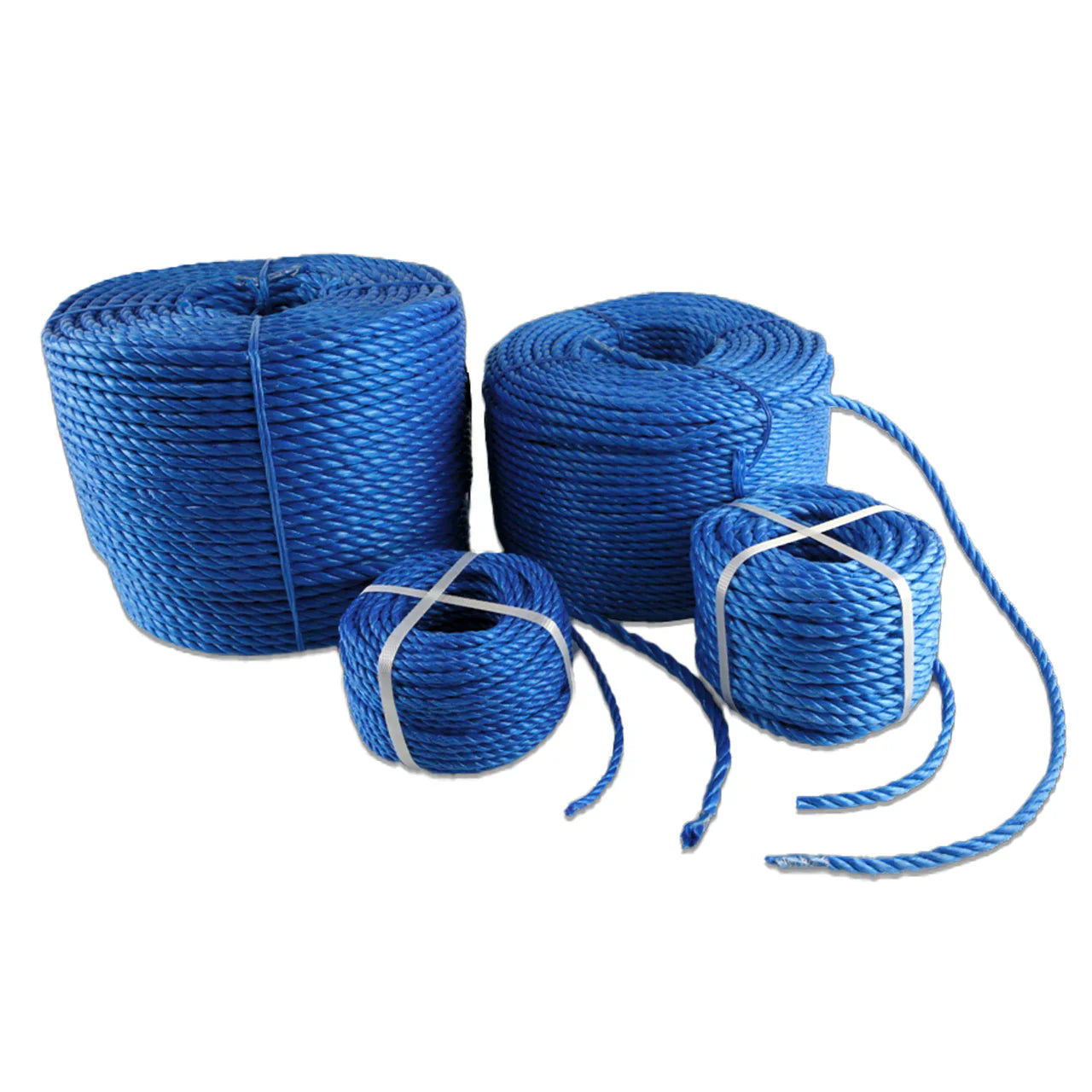 220m Blue Polypropylene Rope Coil – Heavy Duty General Purpose Rope (4mm–16mm)