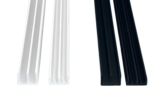 Vivarium Top & Bottom Double Channel Glass Runners Track