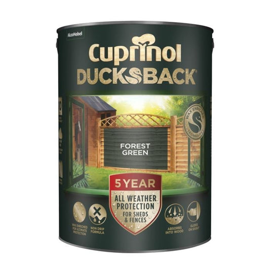 Cuprinol 5 Year Ducksback 5ltr Forest Green