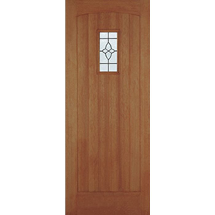 LPD Cottage Leaded 1L Glazed M&T External Door 2032 x 813mm Unfinished Hardwood