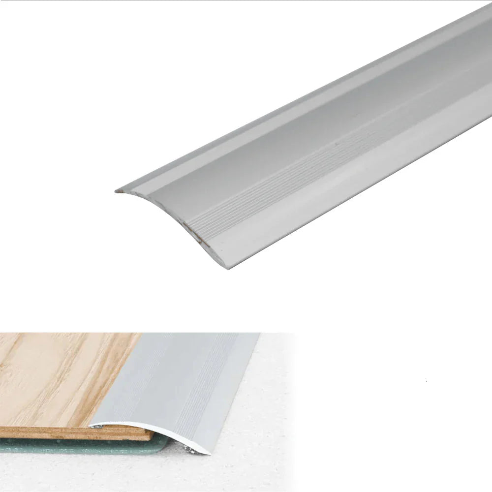 A48 41mm Anodised Aluminium Self Adhesive Door Threshold Ramp Profile Silver