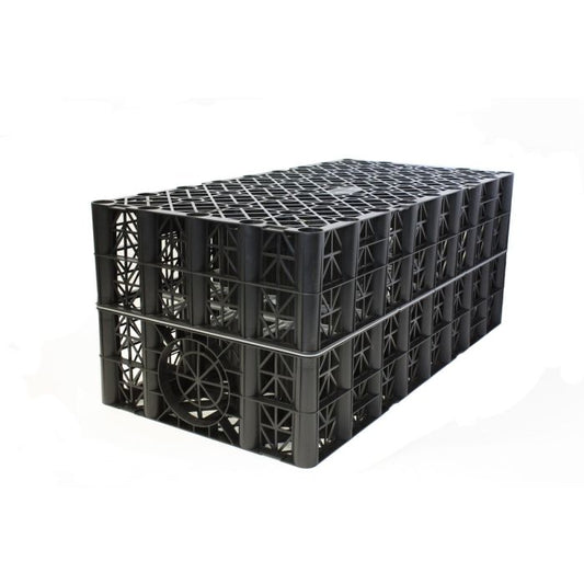 Polystorm-R PSM1A Modular Water Storage Unit - 1000x500x400mm (61T/m2 Loading) c/w PSMCLIP