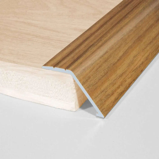 A47 41mm Aluminium Wood Effect Self Adhesive Door Threshold Ramp Profile