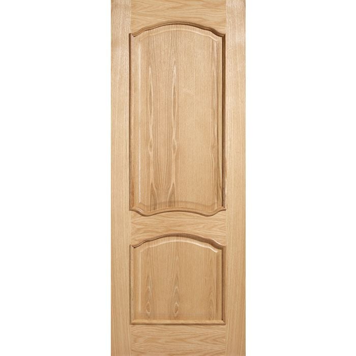 Louis Solid Core Internal Door - Unfinished - RM2S 1981 x 838mm Oak OLOURMS33