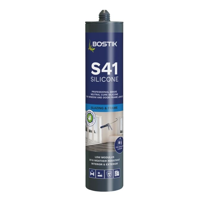 Bostik Pro Sealants S41 Window & Door Frame Silicone - 310ml - Clear