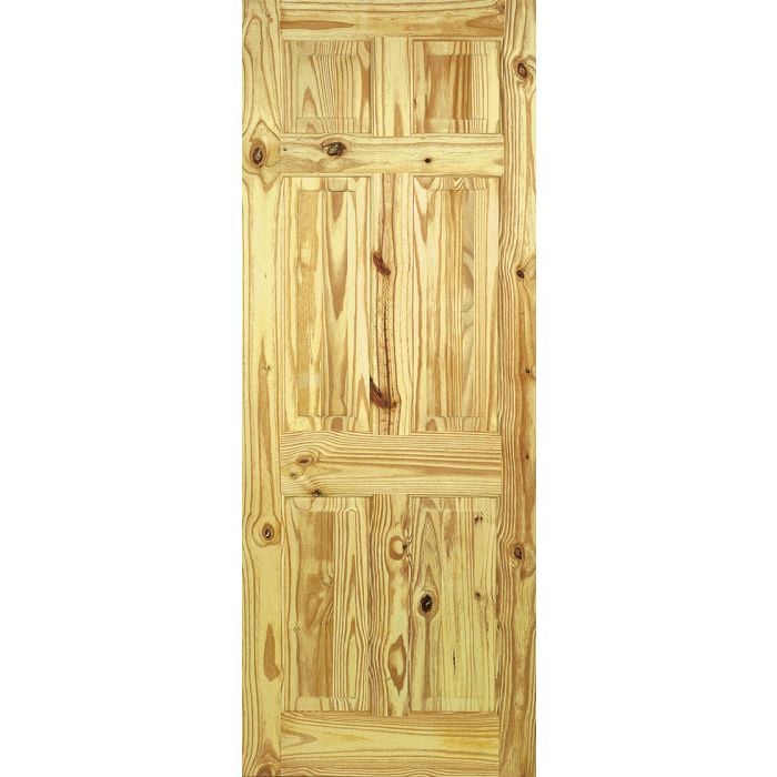 LPD Knotty Pine 6P Internal Door 1981 x 838mm Unfinished